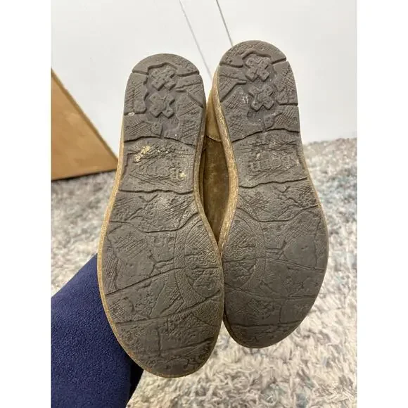 Born Boots Womens 9.5 Temple Lace Up Brown Distressed Suede Ankle Braided Chukka - Picture 3 of 13